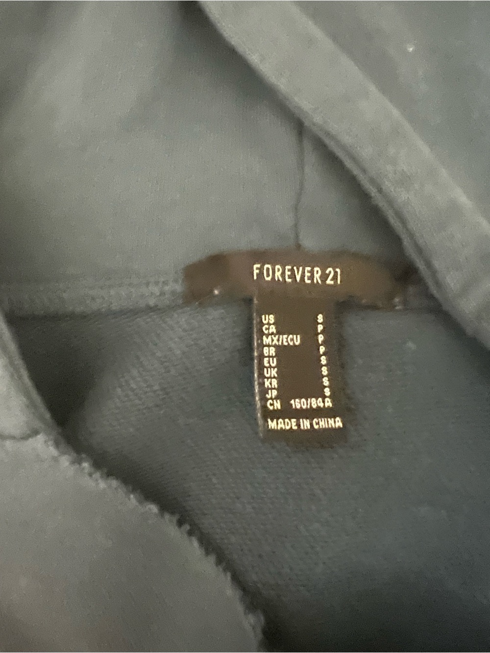 Forever 21 Dark Navy Sweatshirt Top